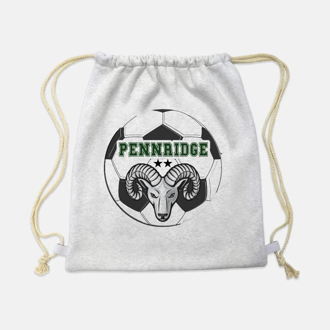 Pennridge Lady Rams Drawstring Sweatshirt Bag - Soccer Ball Backback