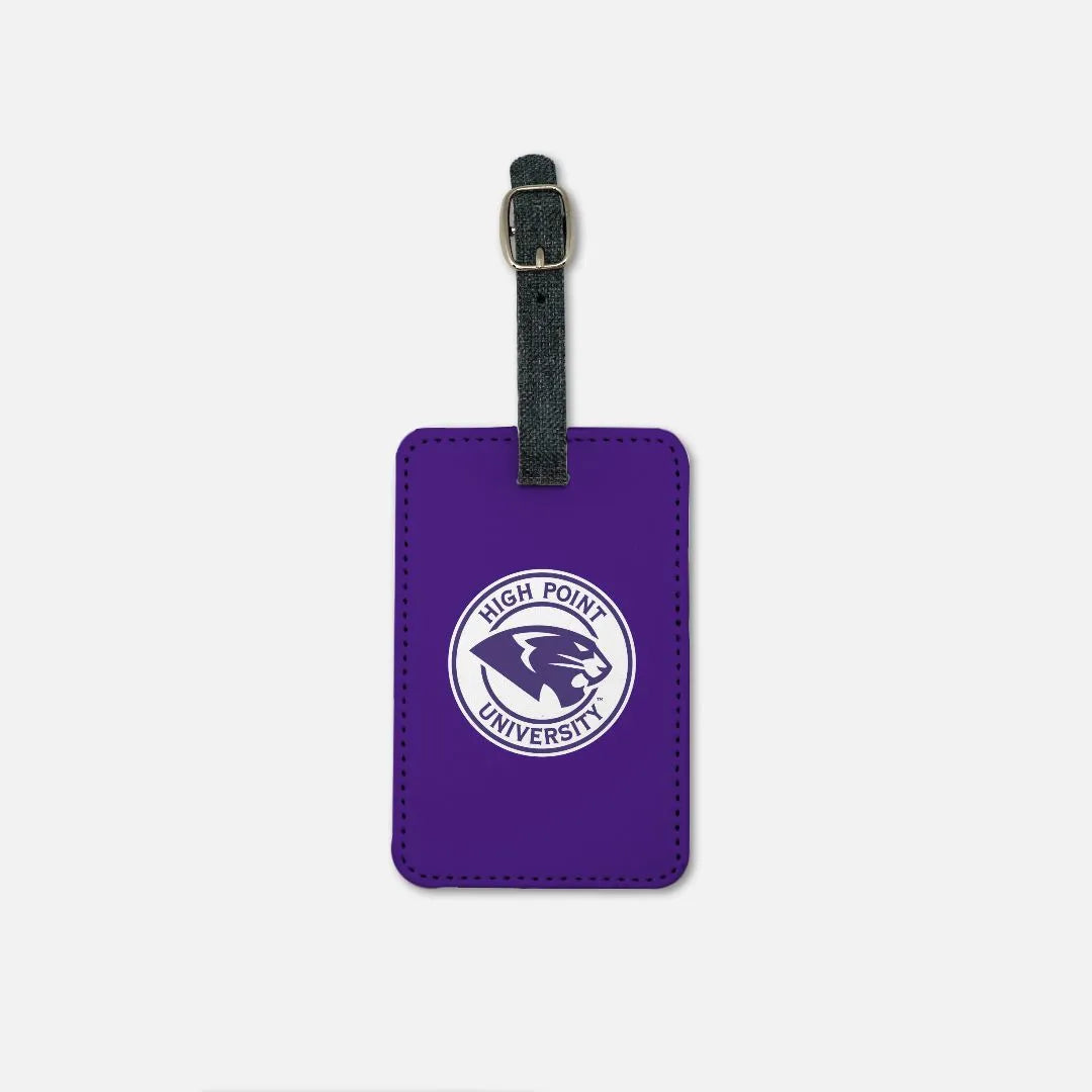 High Point University Luggage Tag (Set of 2) - Panther Seal | Travel Accessories | Festive Fit Home