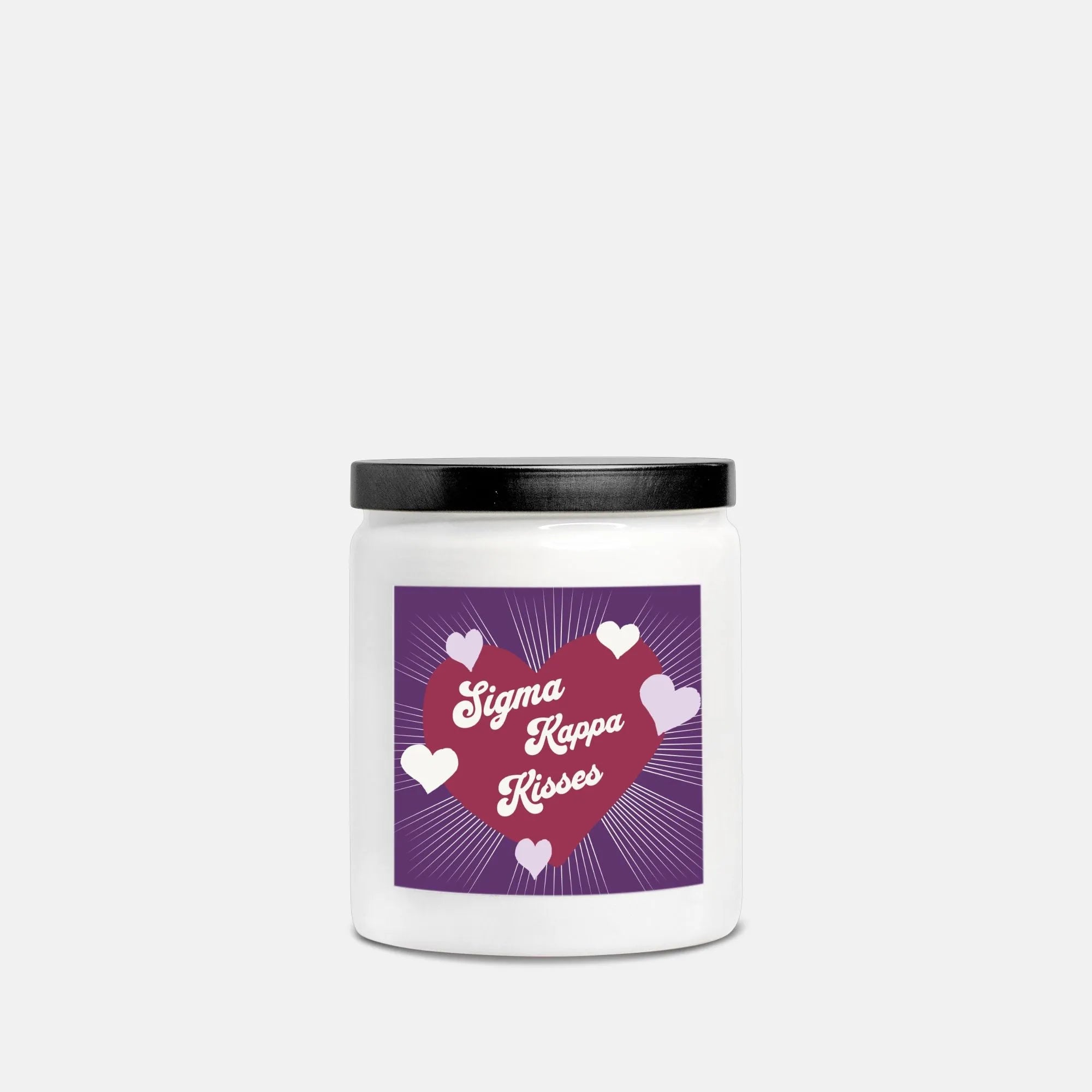 Sigma Kappa Candle Ceramic 8oz - Kisses | Unique Big and Little Gifts | Official Accessories | Festive Fit Home