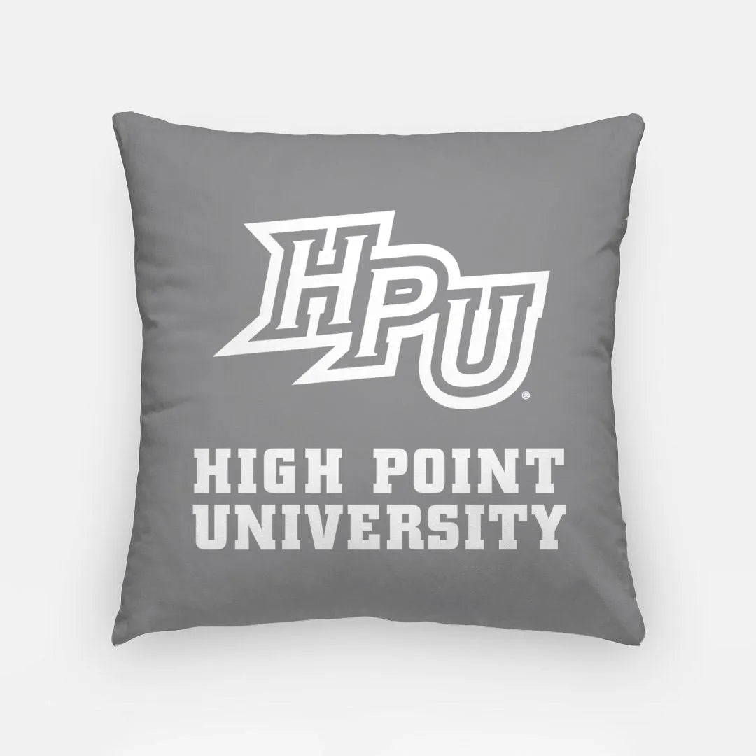 HPU Gray Throw Pillow Cover 18" | Official Panthers Gifts | Dorm Decor