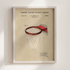 Basketball Hoop US Art Print | Guys Dorm Room Decor | Wall Art