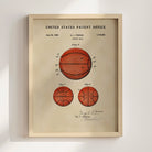 Basketball US Patent Art Print | Sports-Themed Dorm Decor | Campus Greek Fit