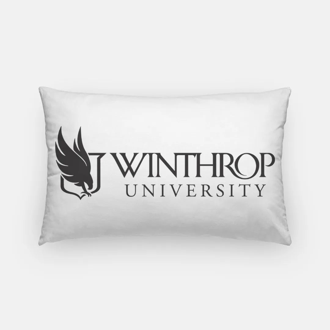 Winthrop Lumbar Pillow Cover Traditional Black Logo | Gifts and Decor | Festive Fit Home