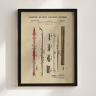 Ski US Patent Wall Print | Sports Themed Dorm Decor | Wall Art
