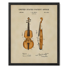 Violin US Patent Art Print | Music-Themed Dorm Decor | Wall Art | Campus Greek Fit