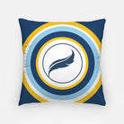 Alpha Xi Delta Pillow Cover - Blue Quill Bullseye - 18" | Custom gifts | Festive Fit Home