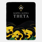 Kappa Alpha Theta Sherpa Blanket XL 60x80 Pansy | Custom Gifts & Decor