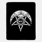 Kappa Sigma Sherpa Blanket 60x80 -Black Badge Default Title Throw Blankets