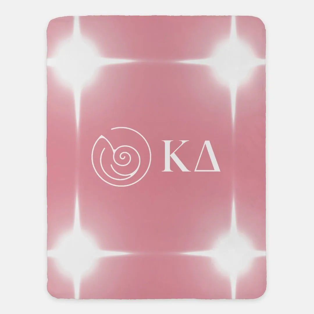 Kappa Delta  XL 60x80 Sherpa Throw Blanket - Flashing Lights | Kaydee