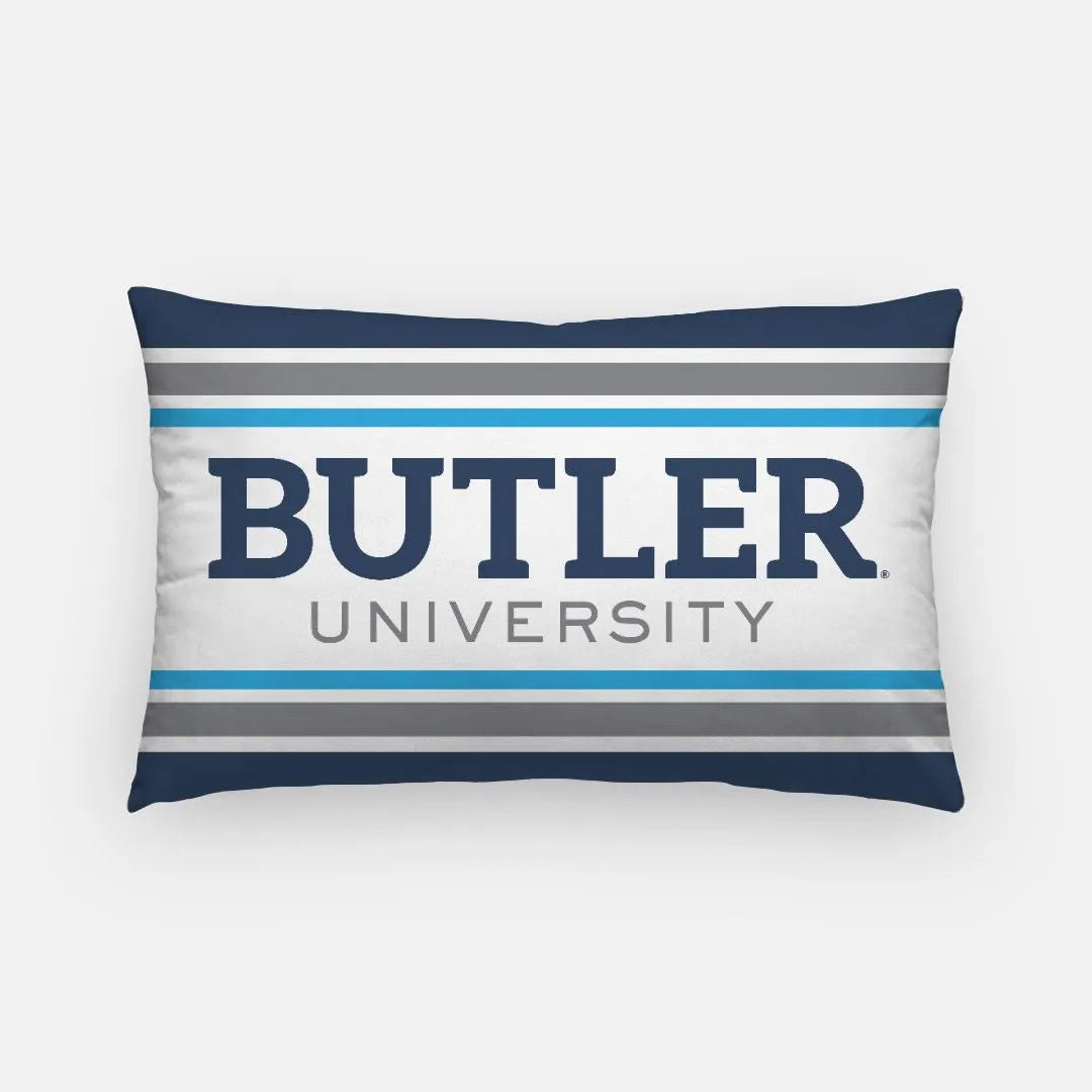 Butler University Stripe Lumbar Pillow Cover | Official Bulldogs Merch