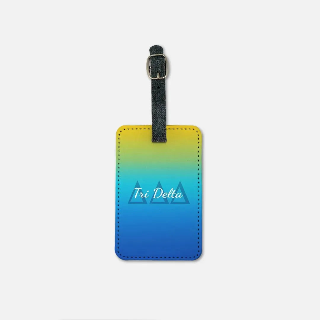 Tri Delta Luggage Tag (Set of 2) - Gradient Luggage Tags