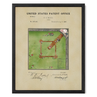 Baseball Field US Patent Art Print | Sports-Themed Dorm Decor | Campus Greek Fit