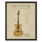 Acoustic Guitar US Patent Art Print | Music Themed Dorm Decor