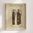 Vintage Golf Bag US Patent Art Print | Sports-Themed Dorm Decor | Wall Art | Campus Greek Fit
