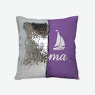 Tri Sigma Sequin Pillow Cover - Script