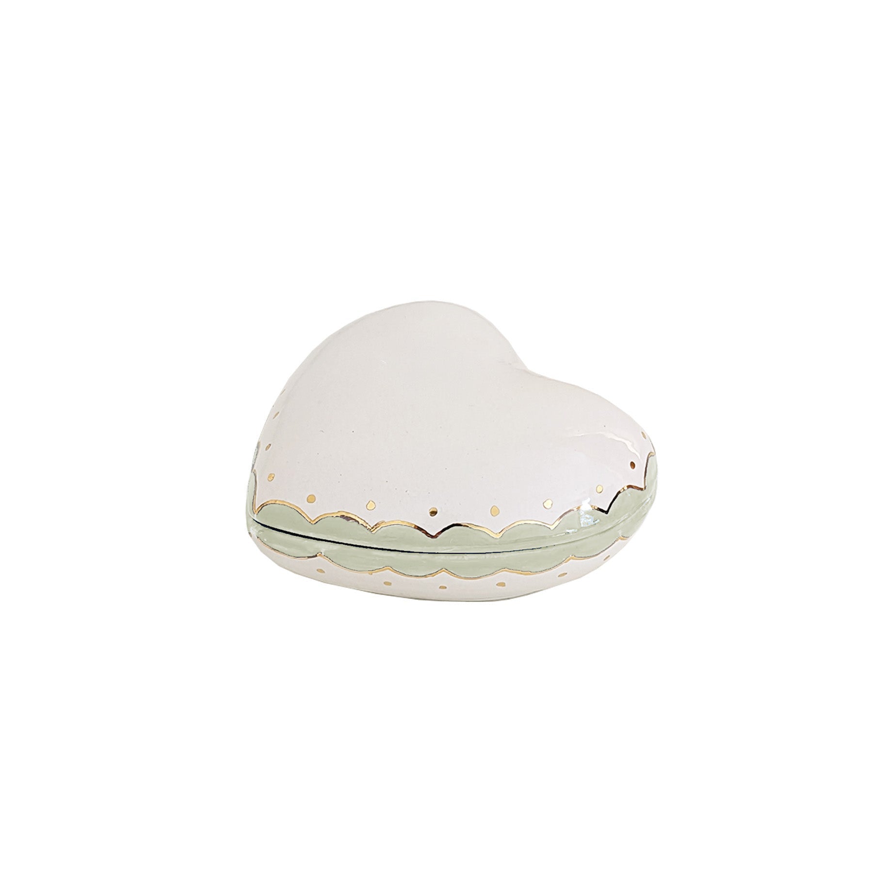 Personalized Alpha Xi Delta Gold Monogrammed Heart Box