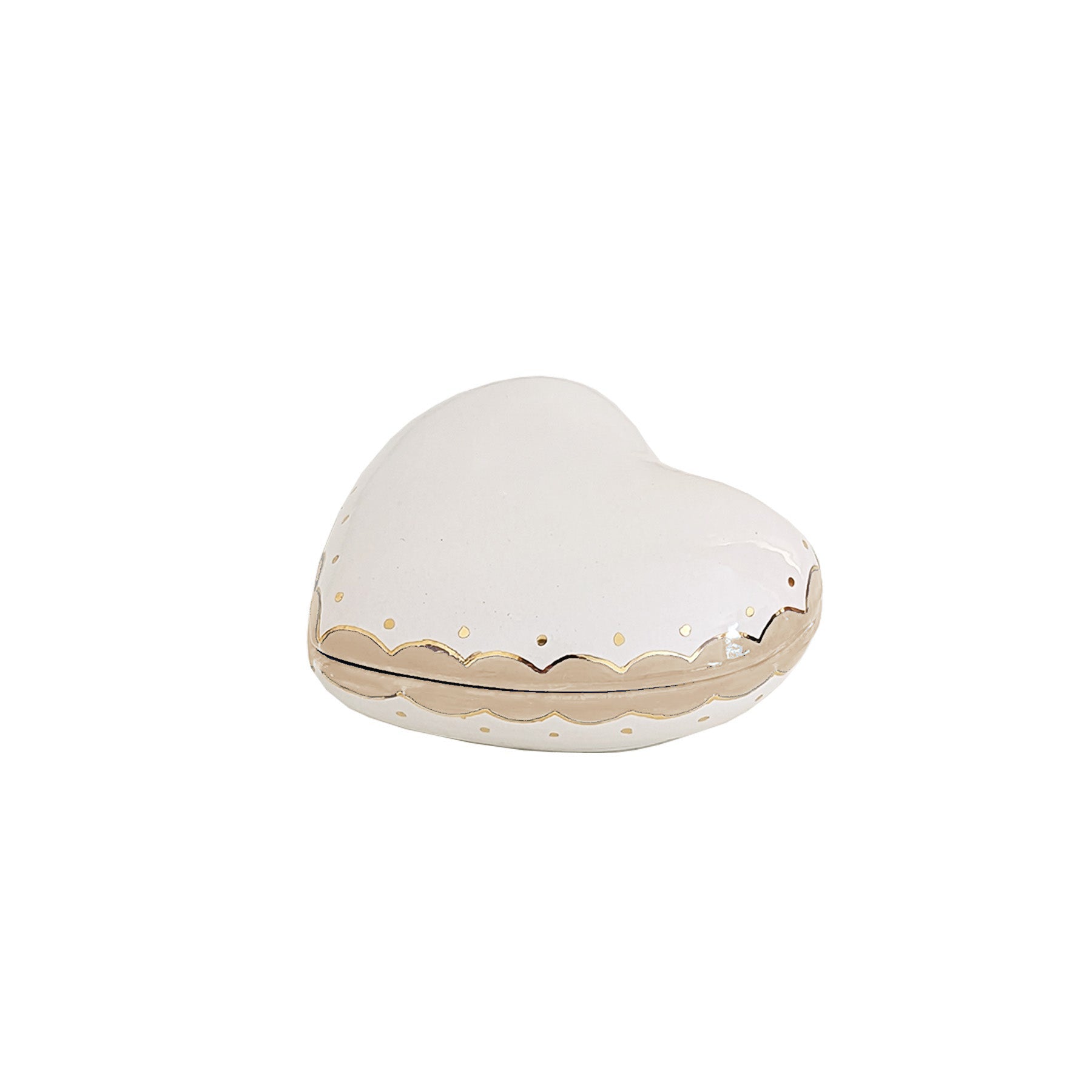 Personalized Alpha Xi Delta Gold Monogrammed Heart Box