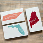 Personalized Home State Wood Sign | Dorm Decor