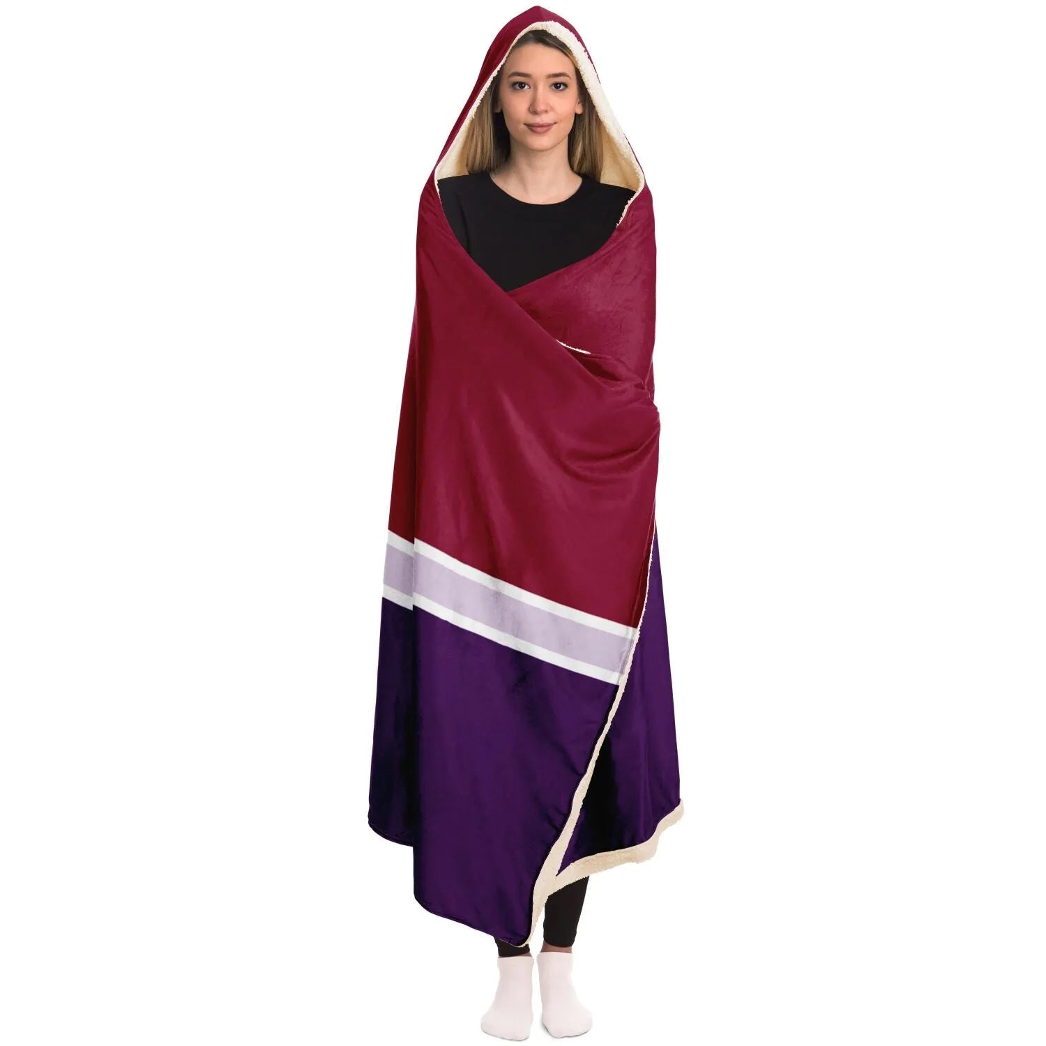 Sigma Kappa Hooded Blanket - 60"x80" | Official Merchandise and Gifts | Festive Fit Home