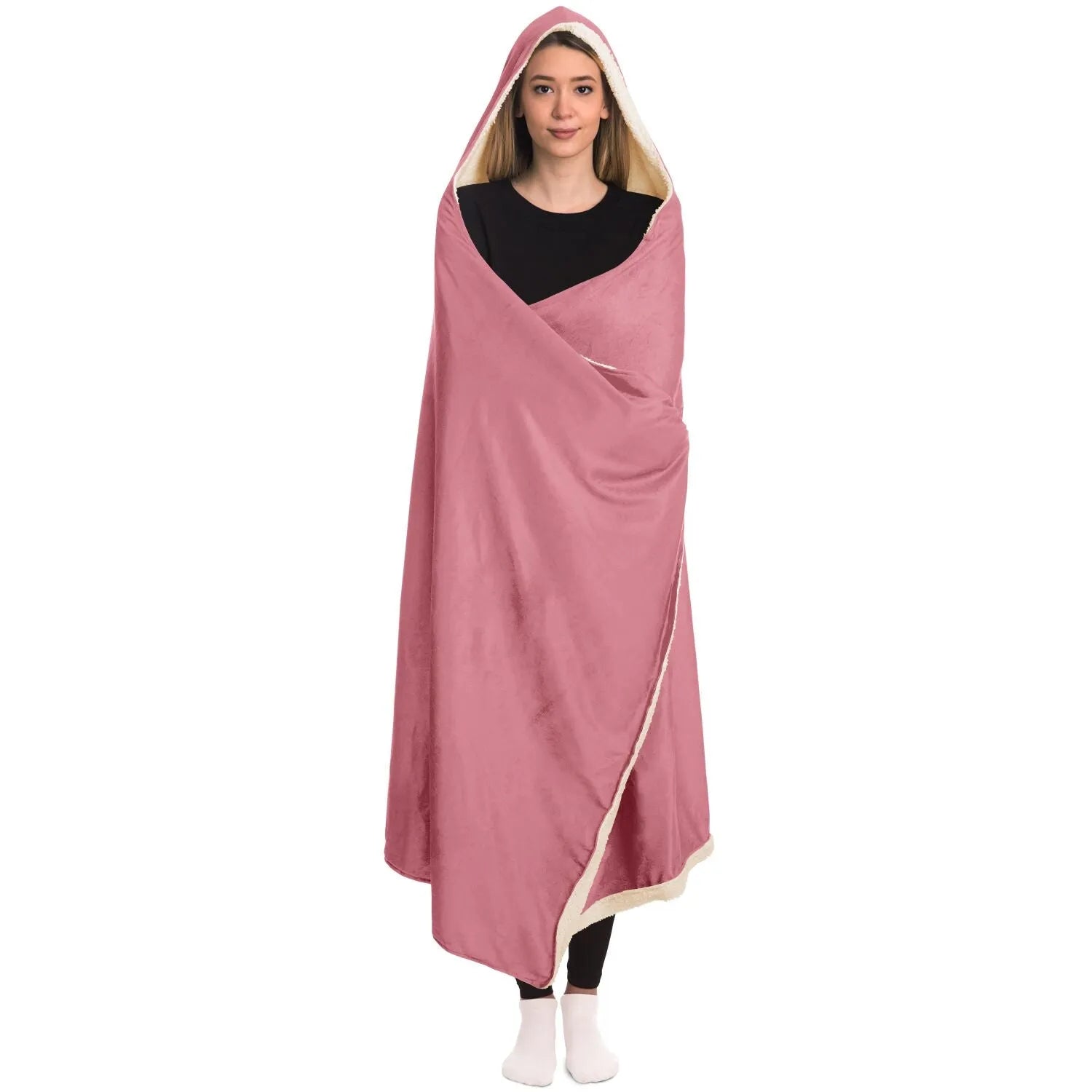 Kappa Delta Pink Hooded Sherpa Blanket | Big and Little Gifts | Decor | Festive Fit Home