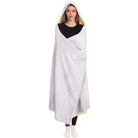 Alpha Sigma Alpha Pearl Large Hooded Blanket 60x80 | Custom Gifts | Festive Fit Home