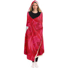 Alpha Omicron Pi Hooded Sherpa Blanket - Floral | Big and Little Gifts | Festive Fit Hone