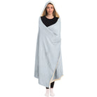 Pi Beta Phi Traditional Hooded Large Hooded Sherpa Blanket | Gifts | Festive Fit Home