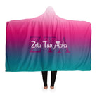 Zeta Tau Alpha Sherpa Hooded Blanket - Gradient | Gift Shop | Decor | Festive Fit Home | Big and Little Gifts