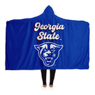 Georgia State University Retro Hooded Blanket | Custom GSU Gifts