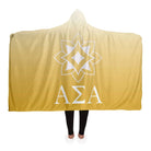 Alpha Sigma Alpha Gradient Hooded Blanket | Custom Gifts & Decor