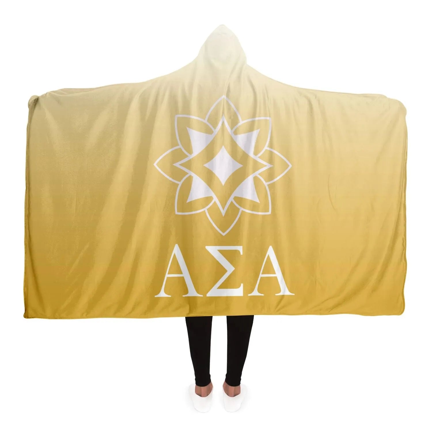 Alpha Sigma Alpha Gradient Hooded Blanket | Custom Gifts & Decor