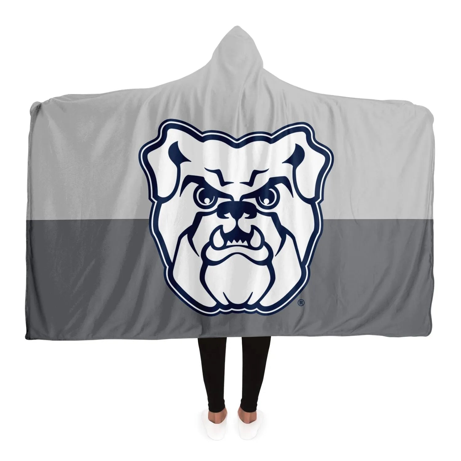 Butler University Color Block Hooded Blanket | Custom Bulldogs Gifts | Campus Greek Fit