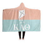 Kappa Alpha Theta Hooded Blanket - Color Block | Custom Gifts & Decor