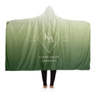 Kappa Delta Hooded Blanket - Olive Gradient | Custom Kaydee Gifts