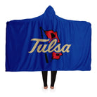 Tulsa Blue Hooded Sherpa Blanket | Gifts and Apparel | Festive Fit Home