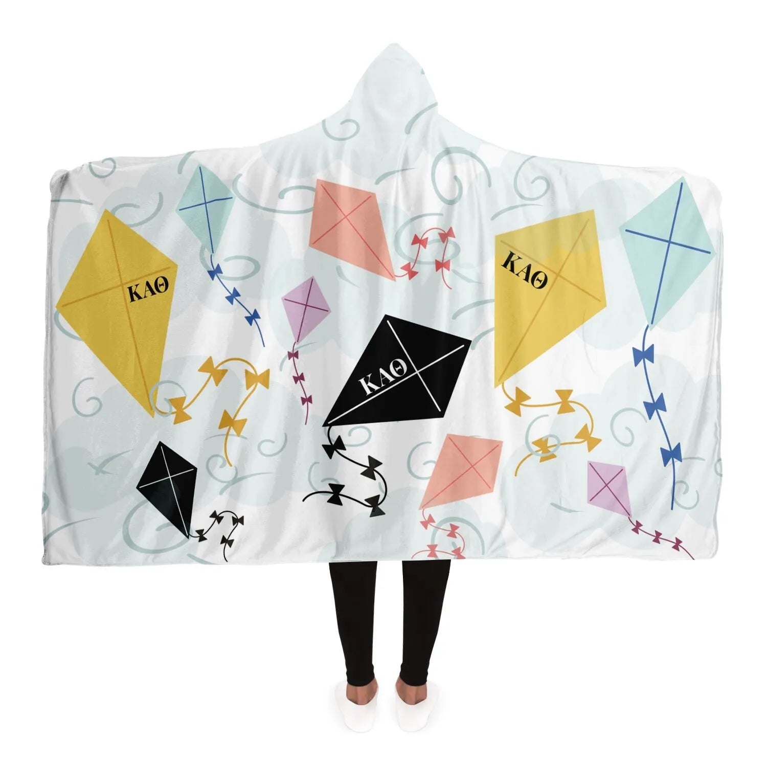 Kappa Alpha Theta Hooded Blanket - Kites | Custom Gifts & Merch