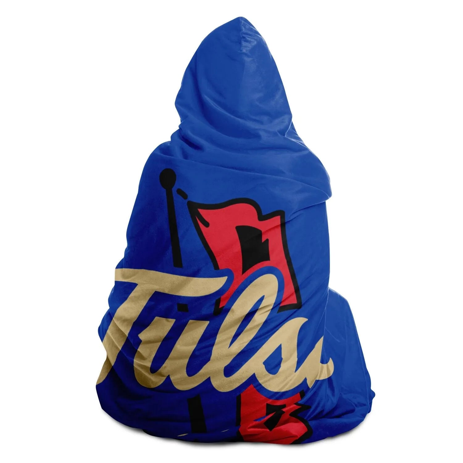 Tulsa Blue Hooded Sherpa Blanket | Gifts and Apparel | Festive Fit Home