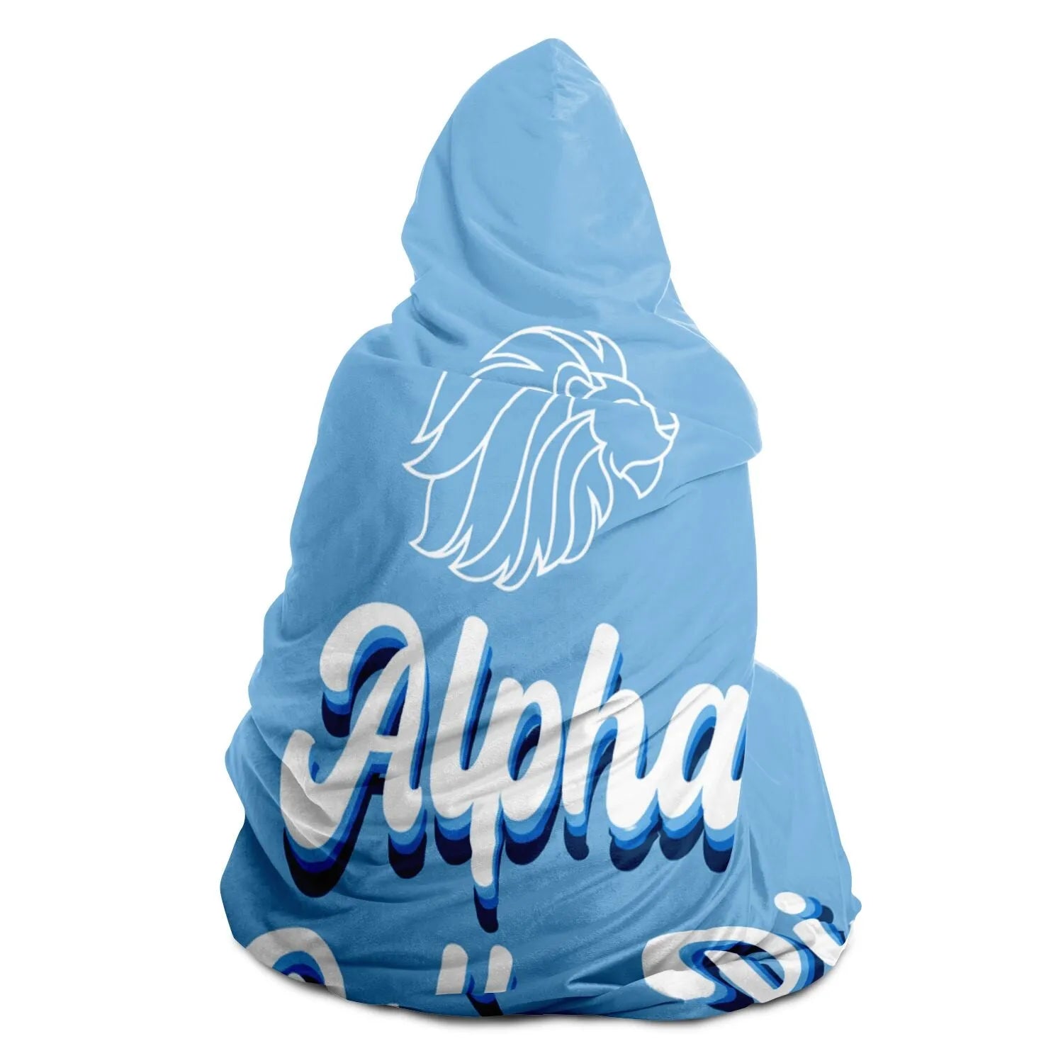 Alpha Delta Pi Hooded Blanket - Retro Alphie | Gifts and Accessories | Festive Fit Home