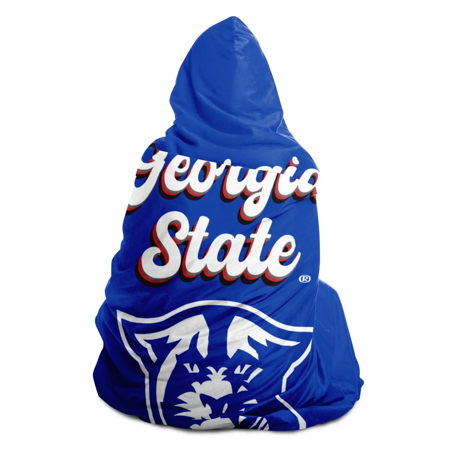 Georgia State University Retro Hooded Blanket | Custom GSU Gifts