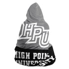 HPU Large Hooded Blanket - Gray and Black Color Split 60"x80" | Gifts | Festive Fit Home