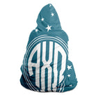 Alpha Chi Omega Vega Star Monogram Hooded Blanket | Custom AXO Gifts