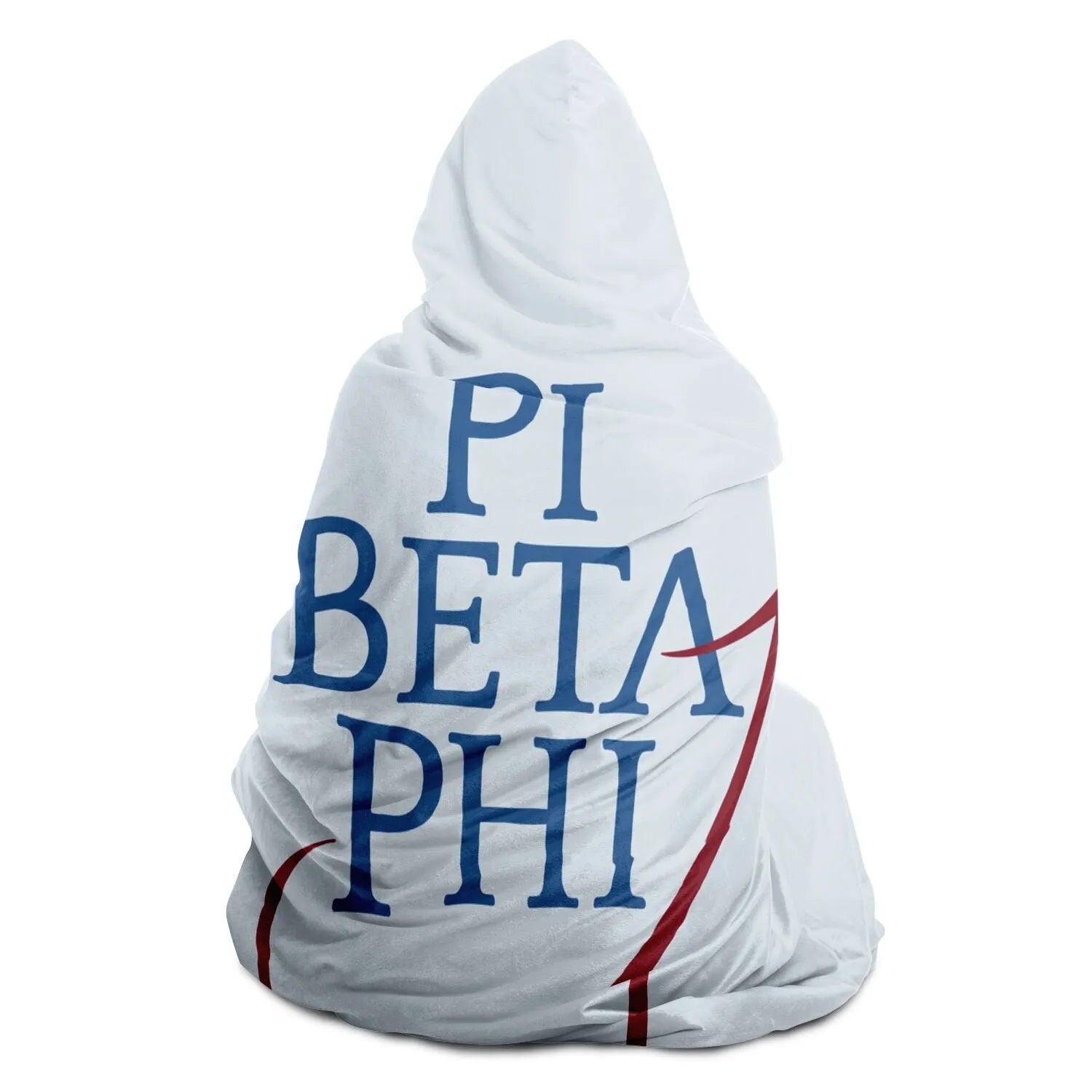 Pi Beta Phi Traditional Hooded Large Hooded Sherpa Blanket | Gifts | Festive Fit Home