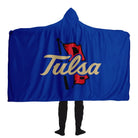 Tulsa Blue Hooded Sherpa Blanket | Gifts and Apparel | Festive Fit Home