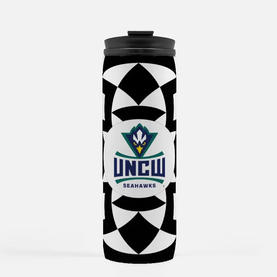 UNCW Thermal Tumbler Tribal Print - Black Drinkware