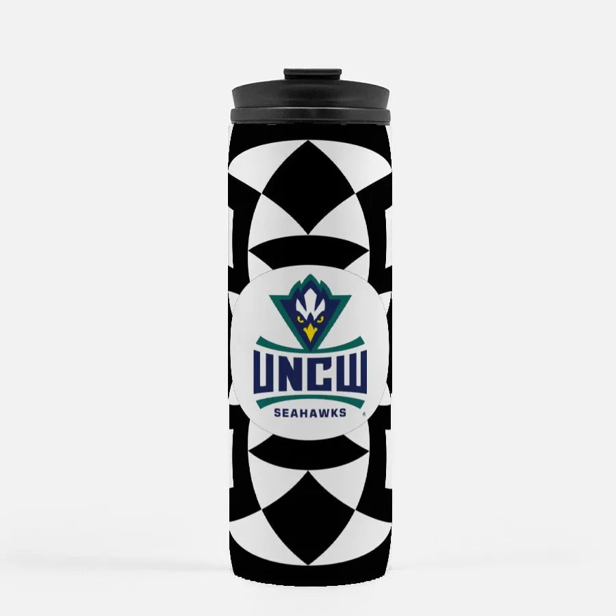 UNCW Thermal Tumbler Tribal Print - Black | UNCW Gifts and Merchandise