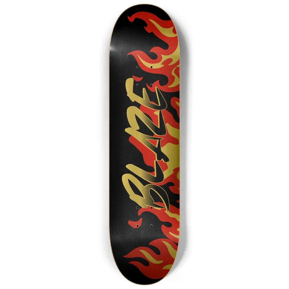 BLAZE Gold Skateboard Deck Skateboard