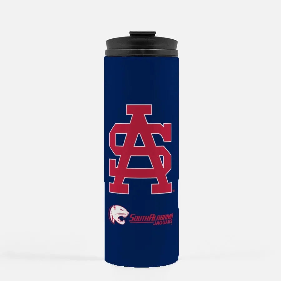 University of South Alabama Red Letters Thermal Tumbler 16 oz. Drinkware