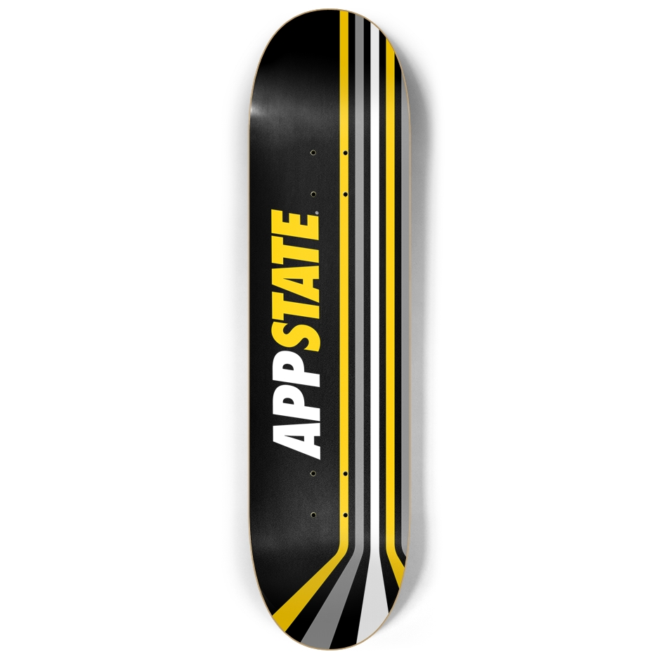 APP STATE Retro Stripes Skateboard Deck Skateboard