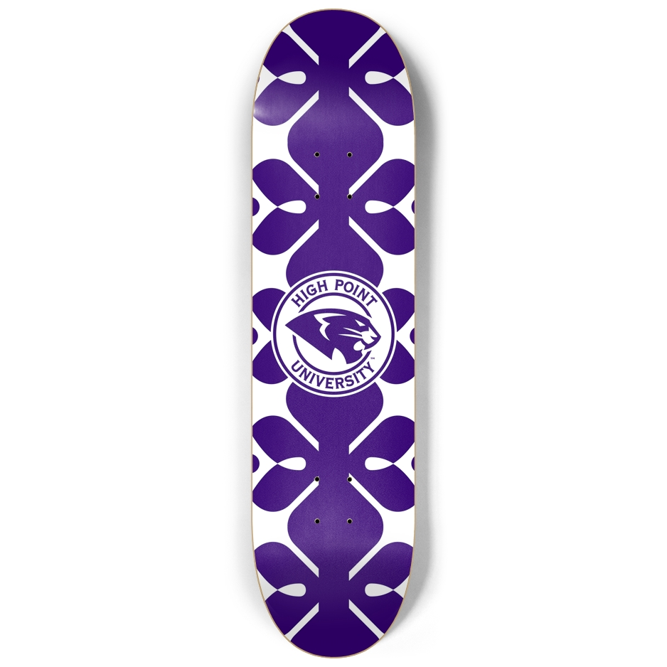 HPU Retro Floral Skateboard Deck Skateboard
