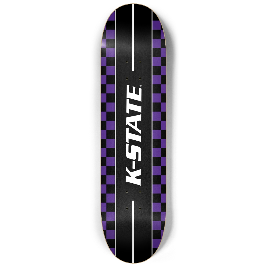 K-STATE Check Skateboard Deck Skateboard